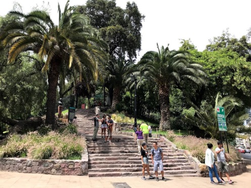 Entrance of Cerro Santa Lucia